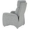 Relaxační polohovací křeslo FOREST, látka šedá