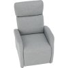 Relaxační polohovací křeslo FOREST, látka šedá
