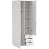Šatní skříň Sid 2d3s bílá 70425