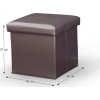 skladaci taburet ekokoza tmavohneda tela new rozmer