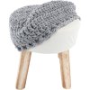 Taburet NAIDA, šedá vlna