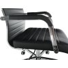 Kancelářská židle FARAN, ekokůže čern /chrom