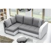 Rohová sedací souprava Citizen, rozkládací s úložným prostorem, levá, světle šedá Inari 91/bílá Eko