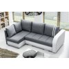 Rohová sedací souprava Citizen, rozkládací s úložným prostorem, levá, tmavě šedá Inari 94/bílá Eko