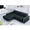 Rohová sedací souprava Tamarin, rozkládací s úložným prostorem, levá, černá Inari 100
