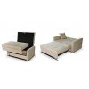 Rozkládací křeslo Vivian Lux II s úložným prostorem, béžová