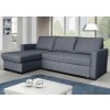 Rohová sedací souprava Tomáš UNI, rozkládací s úložným prostorem, šedá/Inari 96