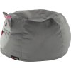 Dětský sedací vak BABY TYP 1, šedá látka, kočička