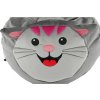 Dětský sedací vak BABY TYP 1, šedá látka, kočička