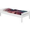 Masivní postel LIVIO 90x200, bílá