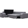 Rohová sedací souprava ALVIN rozkládací s úložným prostorem, levá, šedá Inari 94