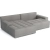 Rohová sedací souprava Lacom MAX UNI, rozkládací s úložným prostorem, světle šedá Vardo 06