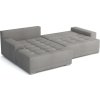 Rohová sedací souprava Lacom MAX UNI, rozkládací s úložným prostorem, šedá Vardo 11