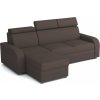 Rohová sedací souprava Norway UNI OTO-2F, rozkládací s úložným prostorem, hnědá Inari 24