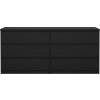 Komoda SIMPLICITY 072, černá MAT