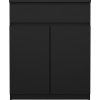 Komoda SIMPLICITY 075, černá MAT