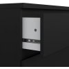 Komoda SIMPLICITY 076, černá MAT