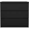 Komoda SIMPLICITY 076, černá MAT