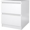 Noční stolek Simplicity 230 bílý lesk