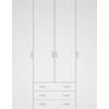 Šatní skříň SID 4D3S bílá 70410