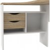Rohový psací stůl Felix 118 bílá/oak