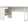 Rohový psací stůl Felix 118 bílá/oak