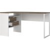 Rohový psací stůl Felix 118 bílá/truffle