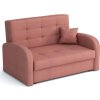 Rozkládací křeslo Vivian Gold II s úložným prostorem, růžové