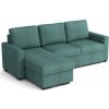 Rohová sedací souprava Tomáš, rozkládací s úložným prostorem, mentol/Kronos 26