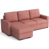 Rohová sedací souprava Tomáš, rozkládací s úložným prostorem, růžová/Kronos 29