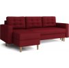 Rohová sedací souprava Anabel UNI, rozkládací s úložným prostorem, bordo Kronos 02