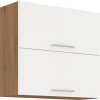 Horní kuchyňská skříňka Vega 80GU72-2F výklopná, dub lancelot/bílý lesk