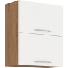 Horní kuchyňská skříňka Vega 60GU72-2F výklopná, dub lancelot/bílý lesk