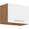 Horní kuchyňská skříňka Vega 50GU36-1F výklopná, dub lancelot/bílý lesk