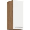 Horní kuchyňská skříňka Vega 30G72-1F dub lancelot/bílý lesk