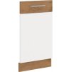 Dvířka na myčku VEGA ZM 45 bez panelu, dub lancelot/bílý lesk