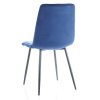 Jídelní židle MILA velvet granátově modrá/černý kov
