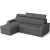 Rohová sedací souprava Norway UNI OTO-2F, rozkládací s úložným prostorem, šedá Crown 18