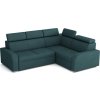 Rohová sedací souprava Norway UNI 2F-R-1, rozkládací, tyrkysová Crown 13