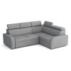 Rohová sedací souprava Norway UNI 2F-R-1, rozkládací, světle šedá Crown 17