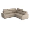 Rohová sedací souprava Norway UNI 2F-R-2U, rozkládací s úložným prostorem, béžová Crown 2