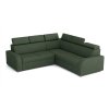 Rohová sedací souprava Norway UNI 2F-R-2U, rozkládací s úložným prostorem, zelená Crown 12