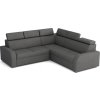 Rohová sedací souprava Norway UNI 2F-R-2U, rozkládací s úložným prostorem, šedá Crown 18