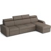 Rohová sedací souprava Norway UNI 1-2F-OTO, rozkládací s úložným prostorem, hnědá Crown 4