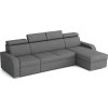 Rohová sedací souprava Norway UNI 1-2F-OTO, rozkládací s úložným prostorem, šedá Crown 18