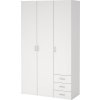 Šatní skříň Sid 3d3s bílá