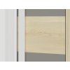 Šatní skříň REPENS 02, 2D, buk fjord/bílá/šedá