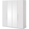 Šatní skříň Lutta 14904 bílá/zrcadlo