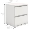 Noční stolek Nibby 092 bílý