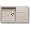 Pyragranitový dřez  ATHLOS 1B 1D PLUS (86x50) beige